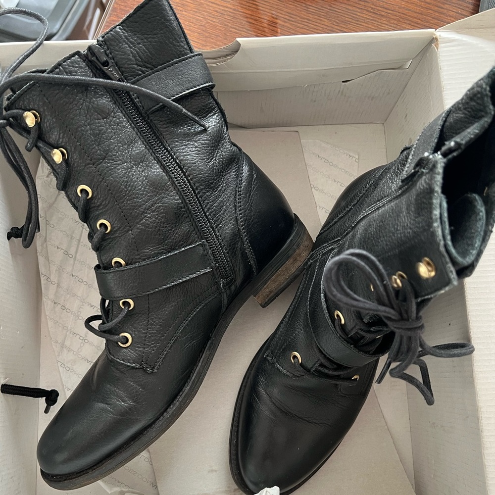 Aldo Cypria Black Combat Boots